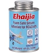 Ehaijia 4OZ Foam Glue with Brush Cap, High Strength Adhesive for EPP, EPO, EPS Foam, Fast Curing ...