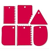 Cake Smoother Scraper, Cake Scraper Set, Dough Scraper Icing Scraper Polisher Tool, Cake Decorati...