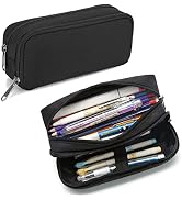 Della Gao Pencil Case Large Capacity Pencil Pouch Aesthetic Pen Bag Office Stationery Organizer S...