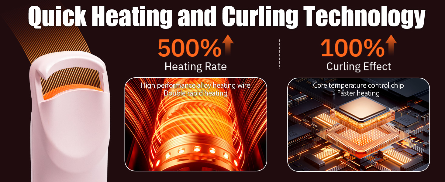 quick heating and curling