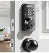 Keyless Entry Door Lock Deadbolt with Handle Set, Door Locks for Front Door, Keypad Door Lock wit...