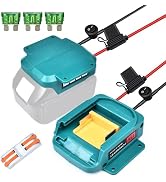 QSDXNYDC for Power Wheel Battery Adapter for Makita 18V LXT Battery with Fuse&Switch 14 AWG Conne...