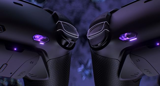 eXtremeRate RISE4 Plus MAX Back Button Paddles Remap Kit w/ Clicky Trigger Stops for PS5 Controller