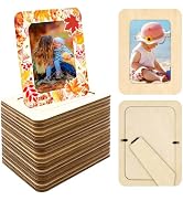 RYKOMO 30 Pack DIY Wood Picture Frames for 4 x 6 in Photos, Wooden Picture Frames for Crafts Unfi...