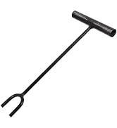 PRETYZOOM 12.2-Inch Heavy Duty Water Key Shut Off Tool Long Handle U-Shaped Fork Compatible for W...