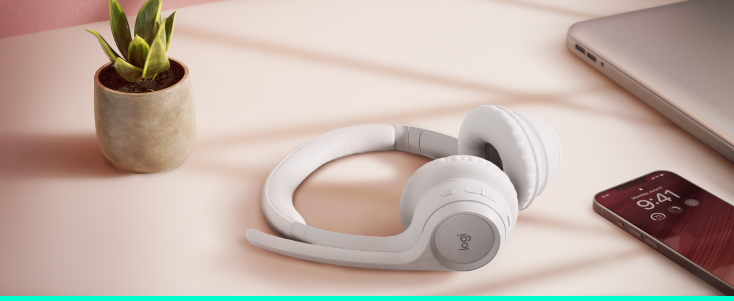 Logitech Zone 300 Wireless Bluetooth Headset With Noise-Canceling Microphone