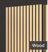TONOR 4 PCS Wood Slat Panels, 48” x 24” x 0.83” Acoustic Panels for Wall, Decorative 3D Slat Pane...
