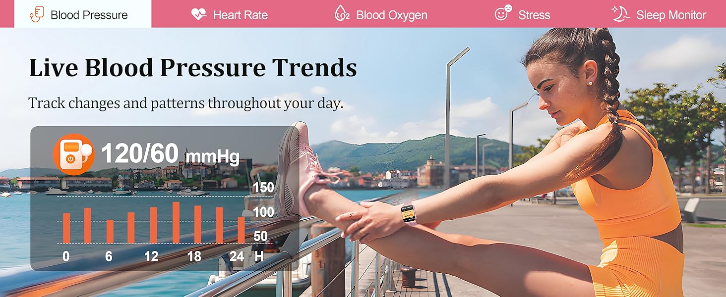 Blood Pressure Smart Watch