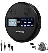 M-Amazup CD Player Portable, Rechargeable Portable CD Player with Dual Speakers and Anti Skip,CD,...