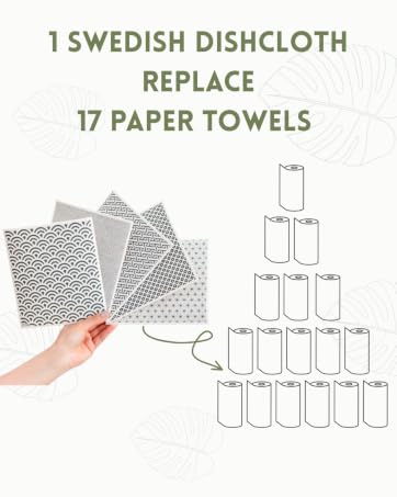 washable paper towels; swedish; dish towels; reusable paper towel;