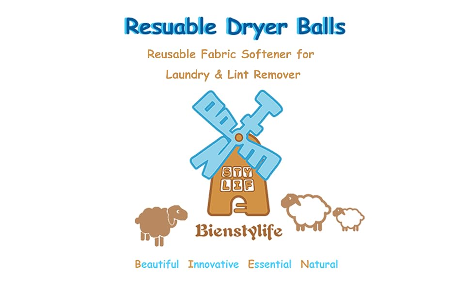 Bienstylife Reusable Dryer Balls
