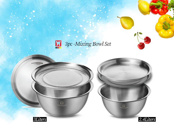WAGENSTEIGER Stainless Steel Mixing Bowl Set