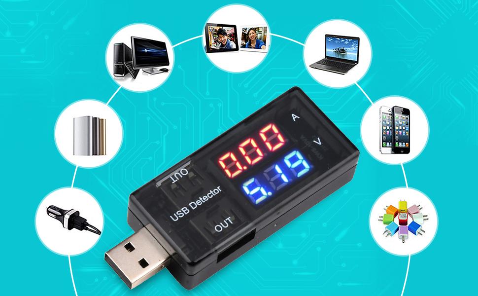 USB Charger Doctor Current Voltage Charging Detector Battery Voltmeter Ammeter Multimeter USB Tester