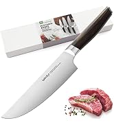 Lebabo 8 Inch Chef's Knife Professional, Kitchen Chef Knife, 9Cr18MoV 5-Layer Alloy Clad Steel, U...