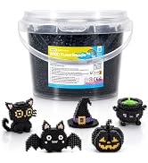 Caydo 3000PCS 5mm Black Fuse Beads, Bucket Packed Iron Beads Safe Material Kit, Art Creative Craf...