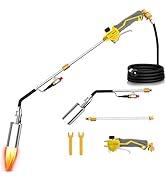 IgnitChef Propane Torch Weed Burner Heavy Duty-340,000 BTU Self Igniting Weed Torch with 2 Extens...