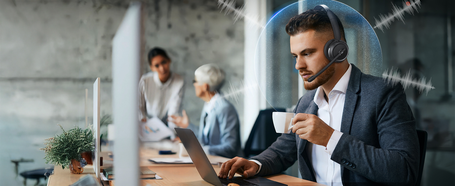 wireless headset with microphone