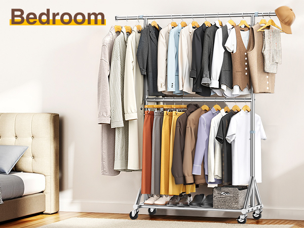 freestanding clothes racks