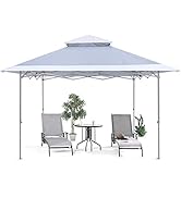 ABCCANOPY 13x13 Pop Up Canopy Base on 10x10 Canopy Frame with Double Ventilated Top, 4 Sandbags, ...