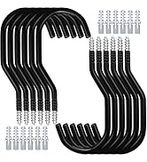 HORUSDY 12 Pack Heavy Duty Bike Hooks - 6 Inch, 100LBS Capacity for Garage Wall and Ceiling