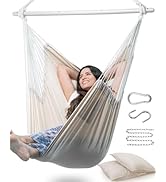 ADVOKAIR Hammock Chair Swing-XXL Large Hanging Hammock Chair for Bedroom-Max 500 Lbs-70in Indoor ...