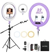 Ring Light 22inch Kit: Ring Light Tripod for iPhone ipad, with 75" Tripod/LCD Display/2 USB Ports...