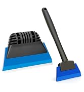 Small Squeegee Set - 2.7 & 4.9inch in Widths - Efficient Water Wiper Rubber Blade Window Tint Squ...