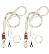 PATIKIL Stretchy Lanyards, Retractable Neck Lanyards with Lobster Clasp Elastic Long Keychain Hol...