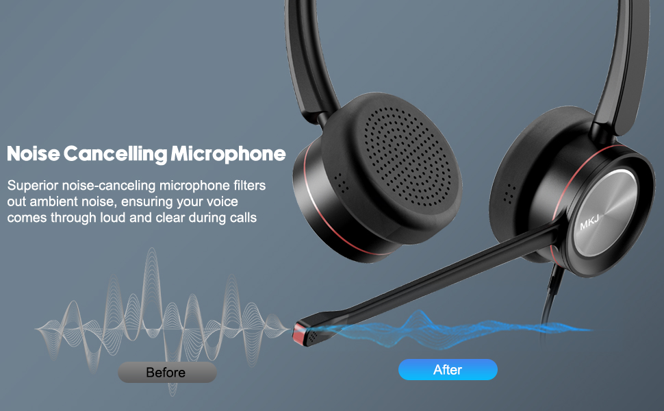 noise canceling usb headphone for work