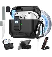 Maxjoy for AirPods 4 Protective Case 2024, AirPods 4th Generation Protective Case with Automatic ...