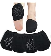 Toe Topper Socks No Show Liner Half Socks for Women Seamless Grip Non Slip Socks Hidden Toe Cover...