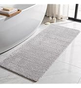 TYUU Bathroom Runner Rug, Ultra Soft Long Bath Mat Machine Washable Super Absorbent Quick Dry Bat...