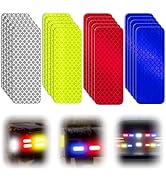 PHIXBEAR 20 Pcs Super Reflection Reflective Stickers Made of 3M DG3, Safety Reflective Tape for C...