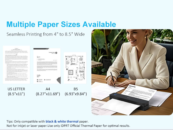 Inkless Portable Printer