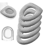 Legigo 5 Pack Thicker Bathroom Toilet Seat Cover Pads- Soft Warmer Toilet Seat Cushion Cover Stre...