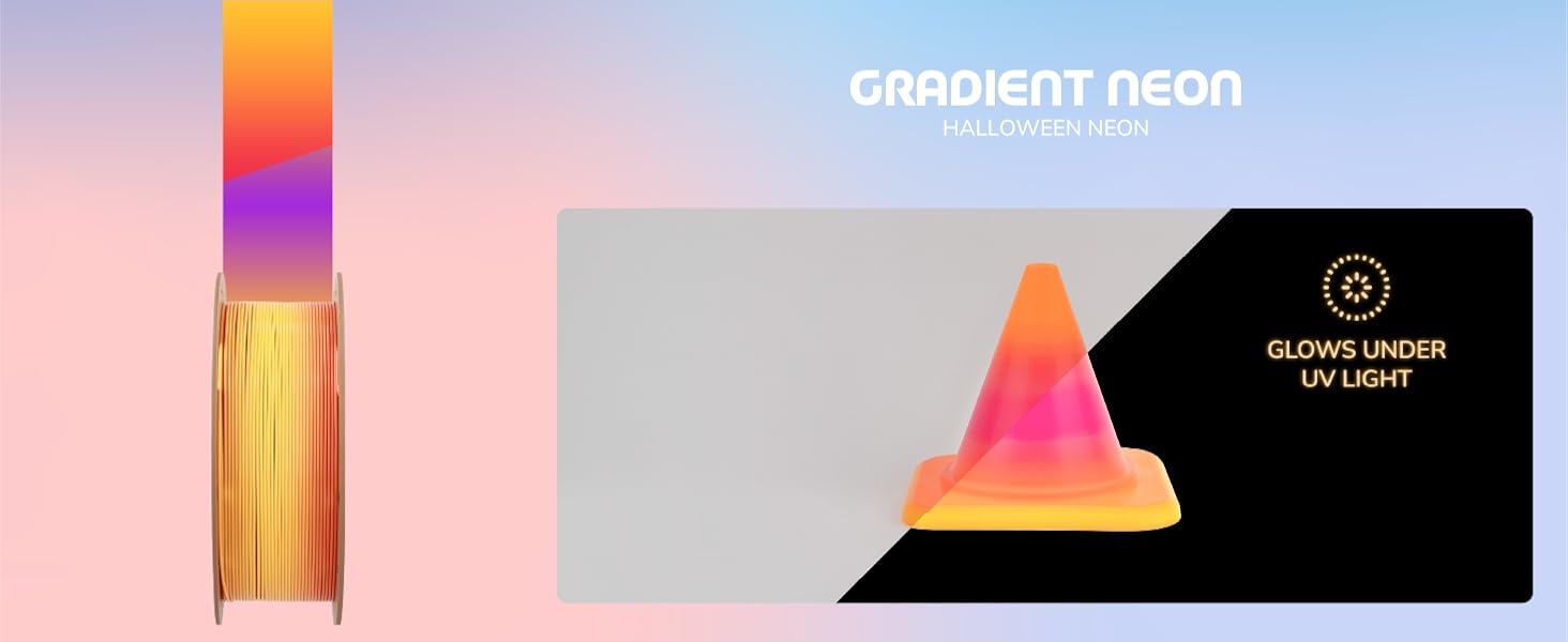 Polymaker Panchroma Gradient Neon PLA Filament