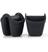 Dexas Micromitt Silicone Oven Mitts - Heat Resistant to 450°F, Set of 2, Dishwasher Safe, Non-Sli...