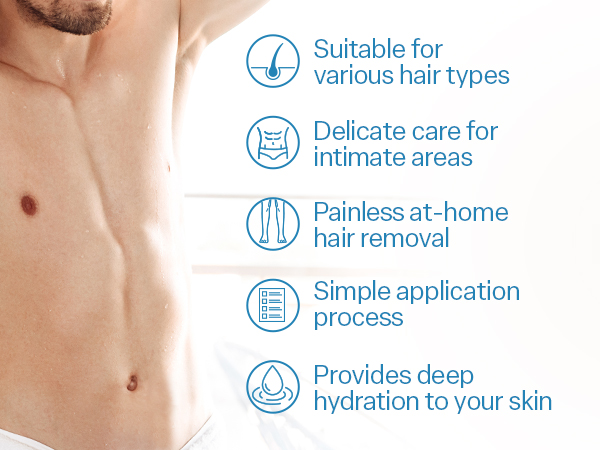Body Hair Removal Cream for Men