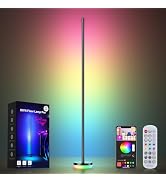 OIYN Corner Floor Lamp, RGBICW LED Corner Lamp with 1300lm Smart Modern Floor Lamp,App & Remote C...