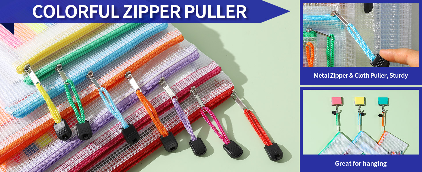 Sturdy & Colorful Zippers