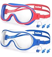COOLOO Swimming Goggles for Kids 6-14, 2 Pack Kids Swim Goggles for Children Teens Anti-Fog Anti-...