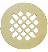 Gold Brushed Snap-in Shower Drain Cover Replacement, Welsan Stainless Steel 4-1/4" OD Round Showe...