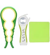 Otstar Jar Opener and Bottle Opener with Silicone Jar Gripper to Remove Stubborn Lids, Pull Tabs ...