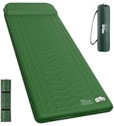 HiiPeak Memory Sleeping Pad, Ultra-Thick Foam Sleeping Mats with Pillow, 9.5 R-Value Insulated Ca...