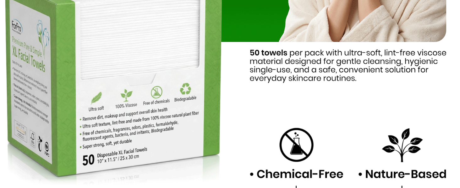 cruelty free face towels,soft disposable washcloths,chemical free face wipes,viscose face cloths,