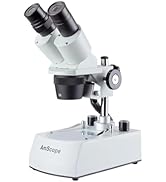 AmScope SE306 Series Compact Multi-Lens Binocular Stereo Microscope - 20X-40X Magnification - Stu...