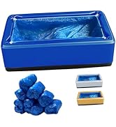 Automatic Shoe Cover Dispenser Machine with 100 Shoe Covers | No Electricity Needed, 30 Cover Cap...