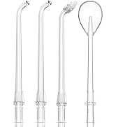 4 PCS Water Dental Flosser Tips Replacement Heads Jet Nozzles Only Compatible COSLUS T40 Cordless...