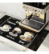 Dish Drying Mat Large Coffee Mat Absorbent Drying Mat for Kitchen Counter Coffee Bar Accessories ...