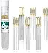 Fteven 30PCS Cross Stitch Needles, Size 24 Stainless Steel Embroidery Needles, Large Eye Hand Sew...
